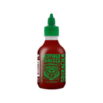 Crying Thaiger Sriracha Tomato Chili Sauce in 240g bottle, featuring vibrant red chili and tomato ingredients, for spicy flavor.