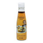 Bottle of Megachef Premium Season Sauce, a grocery condiment with a dark, flavorful liquid and a clear label on the bottle.