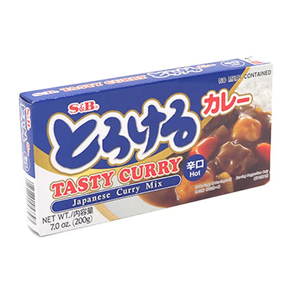 S&B Tasty Curry Japanese Mix Hot 200g