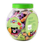 DR.BEAR Soft Candy Fruity Mixed in 900g package, colorful assorted gummy snacks for dry grocery and confectionery.
