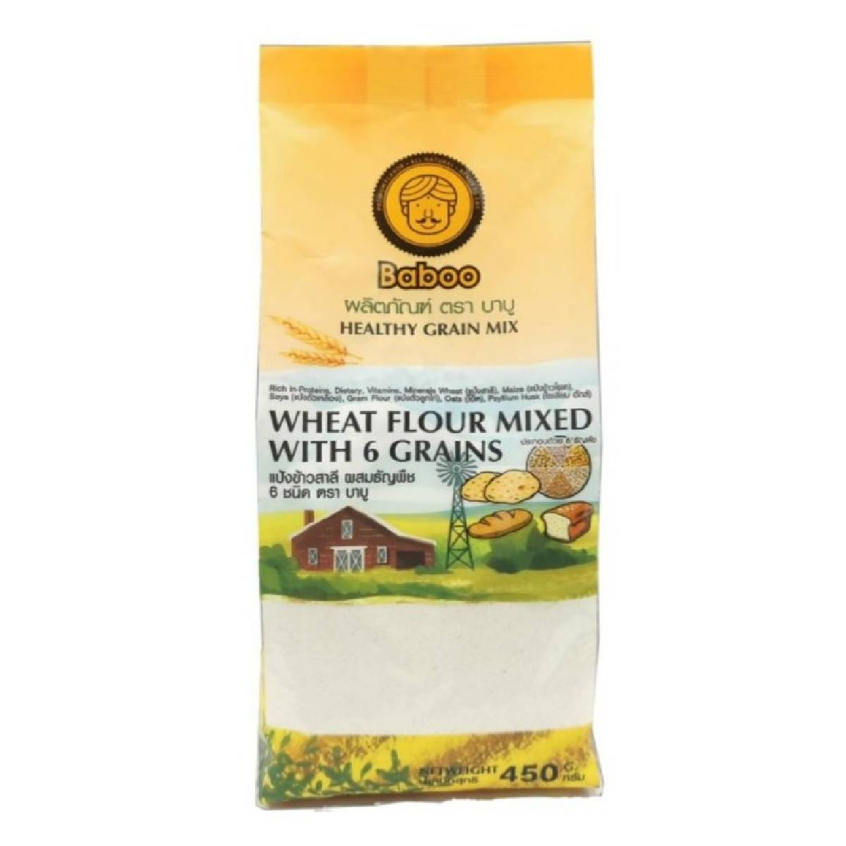 Baboo Wheat Flour Mixed with 6 Grains
