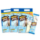 Grinny Corn Snack Milk Flavor 11g packs, 20 pieces per pack, stacked for display. Savory snack with milk flavor.