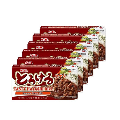 S & B Japanese Torokeru Tasty Brown Stew Sauce Mix With Chinese