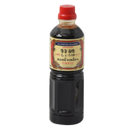 Yamamori Shoyu Extra soy sauce bottle from the grocery aisle, with a dark liquid inside and traditional label on the front.