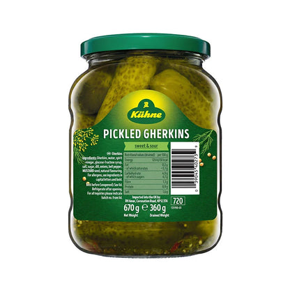 Kuhne Pickled Gherkins 670g