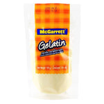 Mcgarrett Gelatine Power 100g in dry grocery section, showing the package with branding and product details.