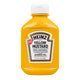 Jar of HEINZ Yellow Mustard in 255g size with yellow condiment visible inside and the HEINZ label on the packaging