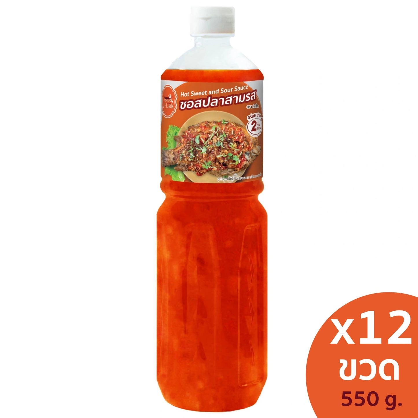 J-lek Three-flavor Fish Sauce Pack Of 12 Bottles 550g