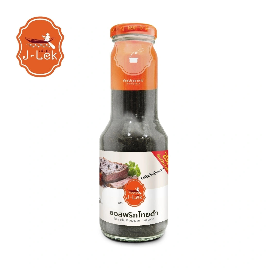 J-lek Jae Lek Black Pepper Sauce Glass Bottle 350g