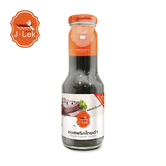 J-lek Jae Lek Black Pepper Sauce Glass Bottle 350g