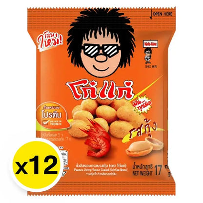 Kohkae Coated Peanuts Shrimp Flavor 17g x12