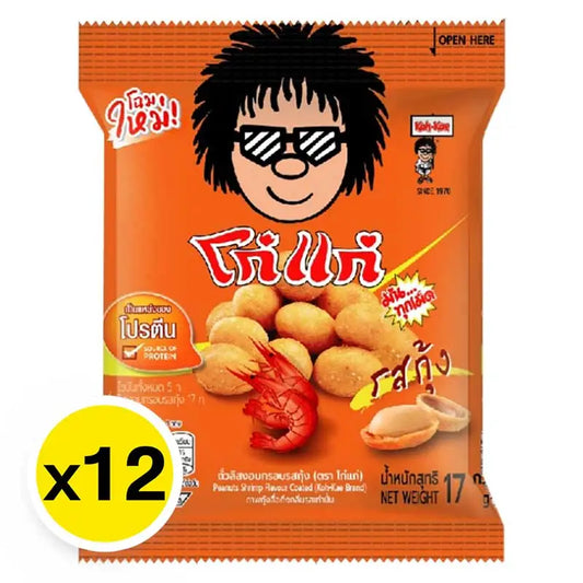 Kohkae Coated Peanuts Shrimp Flavor 17g x12