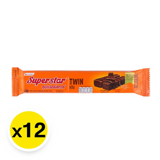 Superstar Twin Chocolate Wafer 25g x12