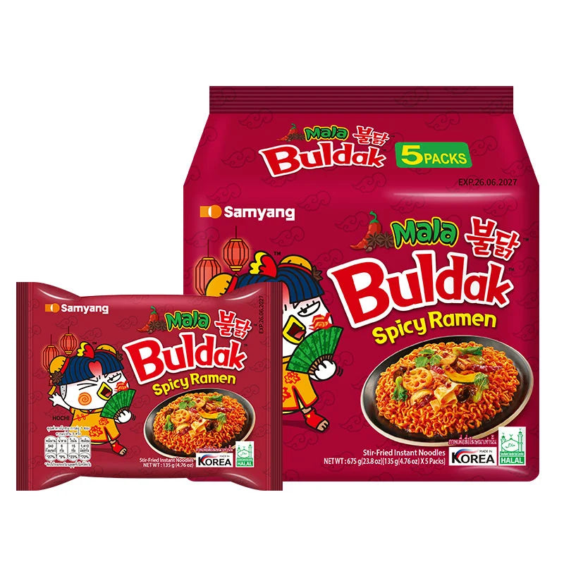 SAMYANG Buldak Ramen Mala 5 Pcs 135g