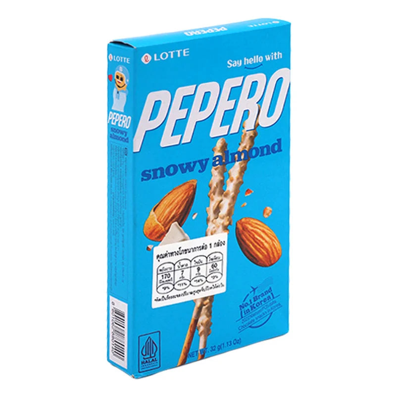 Lotte Snowy Almond Biscuit Stick 32g