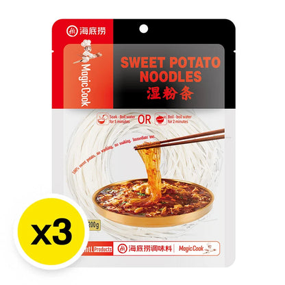 Haidilao Magic Cook Sweet Potato Thin Noodles 200g x3