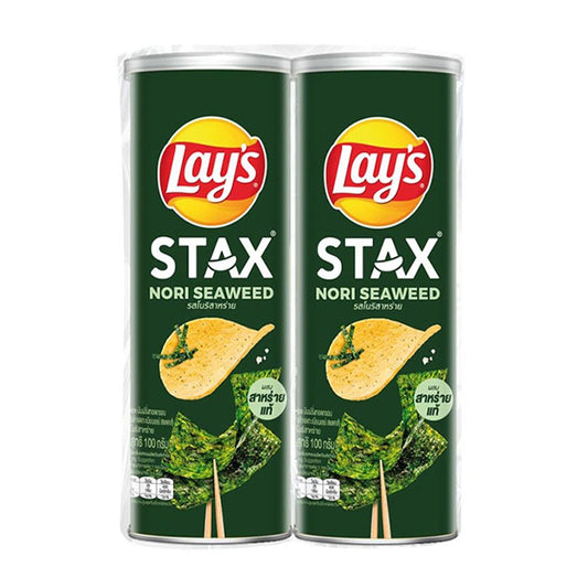 LAY'S Stax Potato Chips Nori Seaweed 100g x2