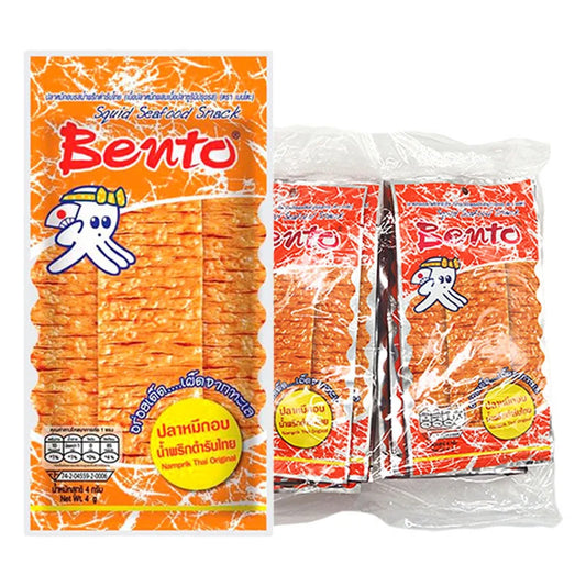 BENTO Squid Seafood Snack Hot Spicy 4g x24