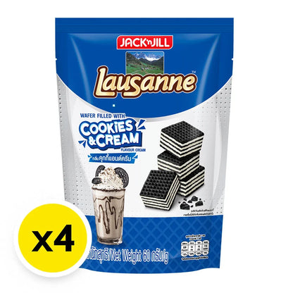 Lausanne Wafer Filled With Cookies And Cream 60g x4