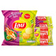 Lay's Potato Chips with Grill Prawns & Seafood Sauce flavor, 11g snack bag, featuring crispy chips with seafood seasoning.