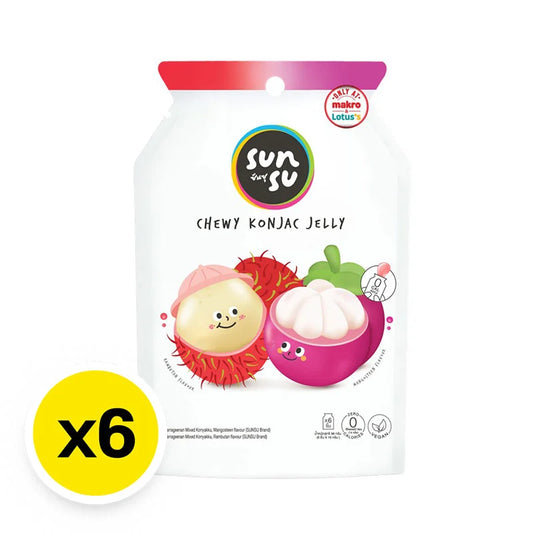 Sunsu Jelly Rambutan & Mangosteen 96g x6