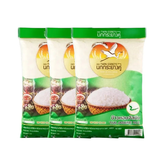 Nokkrayangkoo Double Egret Jasmine Rice Green Bag