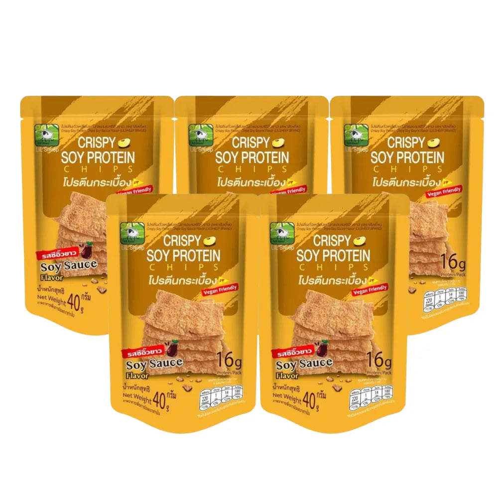 LILSHEEP Lil Cheep Protein Tiles Set Of 5 Packs Soy Sauce Flavor