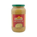 Manuelito Guacamole Dip 1kg container, dry grocery product with vibrant label and seal, ready for snacking or cooking.