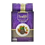 Baiyoke Riceberry 1kg dry rice package showing rice grains in a clear bag with Baiyoke branding.