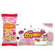 Glico Caplico Cone Strawberry snack pack with 12 crispy chocolate-covered cones filled with strawberry flavor