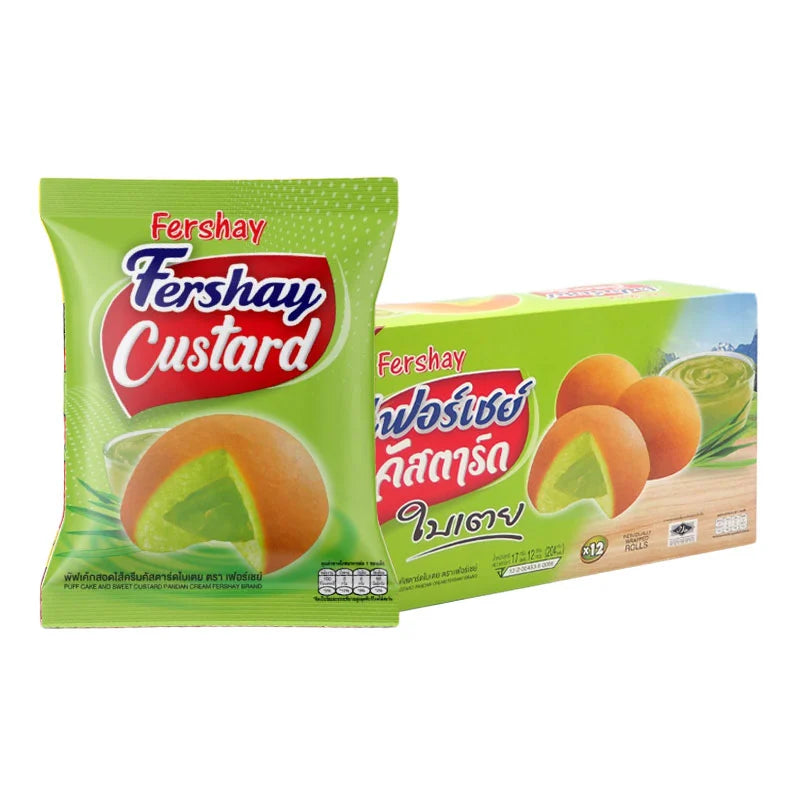 Fershay Cake Pandan 12 Pcs 17g