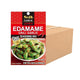 S & B Chili Garlic Edamame Seasoning Mix sachets, 15-pack, showing spice-filled sachets with garlic and chili ingredients.