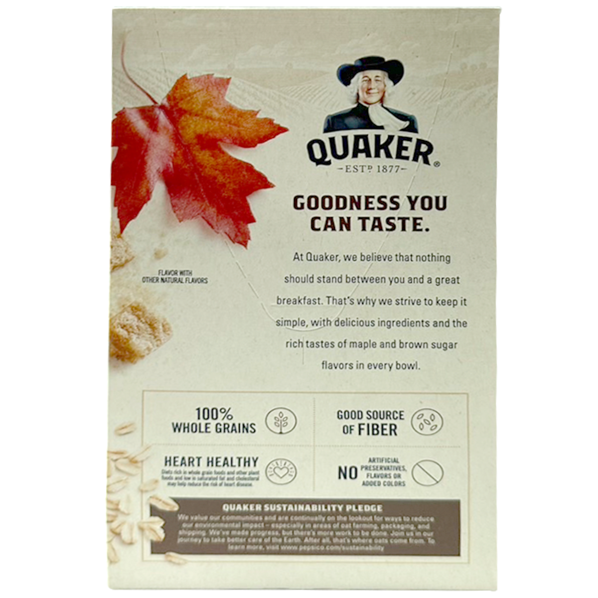Quaker Instant Oatmeal Maple And Brown Sugar