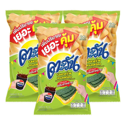 TAWAN Tapioca Chips Seasoned Seaweed 75g x3