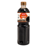 ARO Ponzu Sauce 1L bottle for dry grocery, featuring the clear liquid inside a transparent plastic container with a label.
