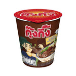 Kungking Thai boat noodle flavor instant glass noodles cup, 65g, dry grocery product with transparent cup and colorful label.
