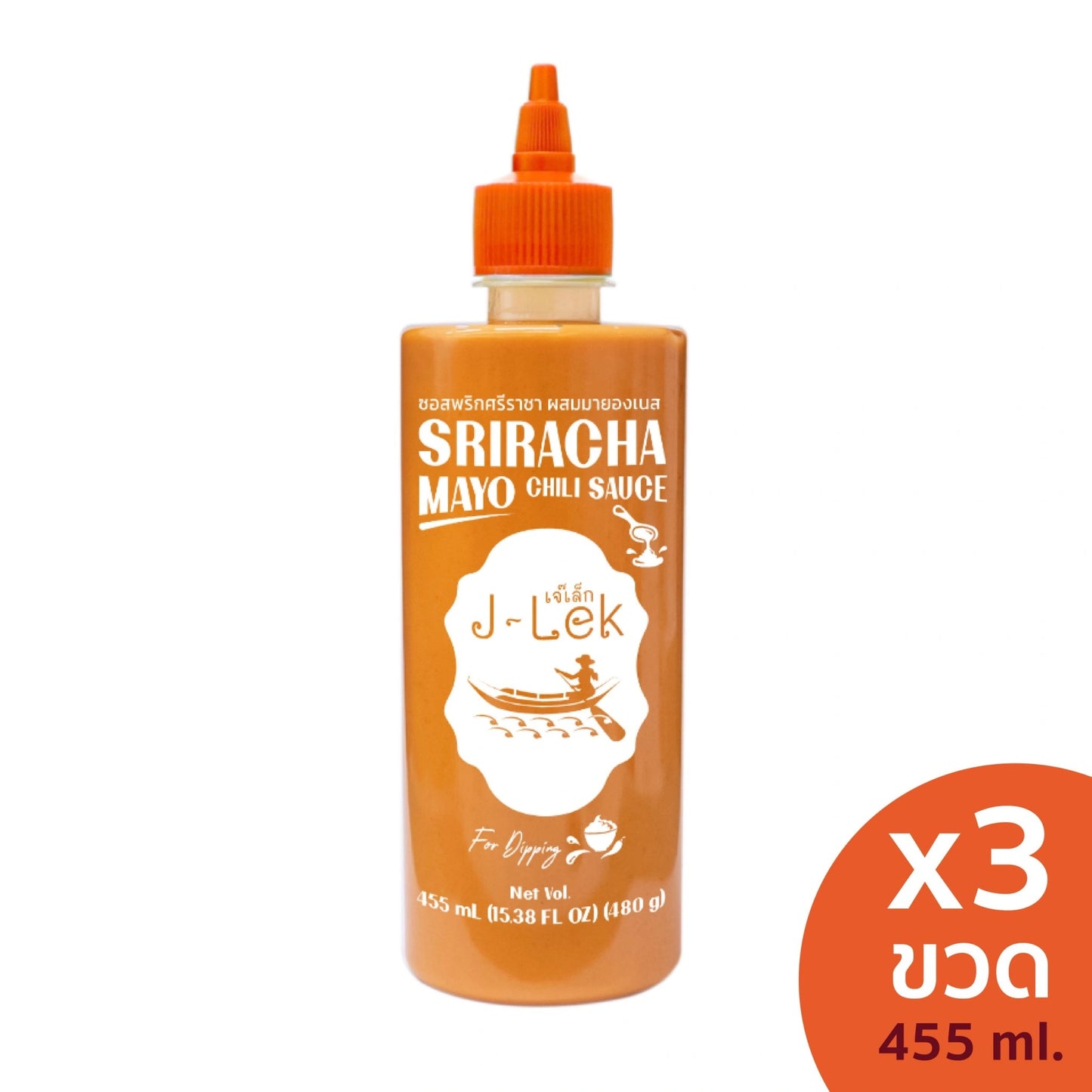 J-lek Sriracha Chili Sauce Mixed With Mayonnaise Bottles 480g