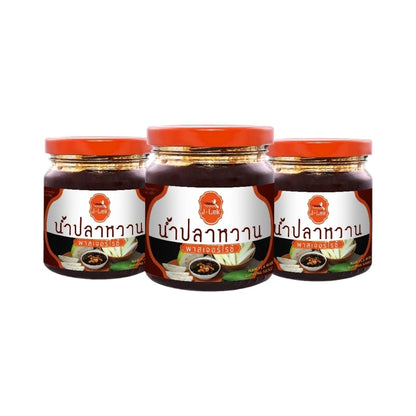 J-lek Jae Lek Pasteurized Sweet Fish Sauce Glass Bottle 215g