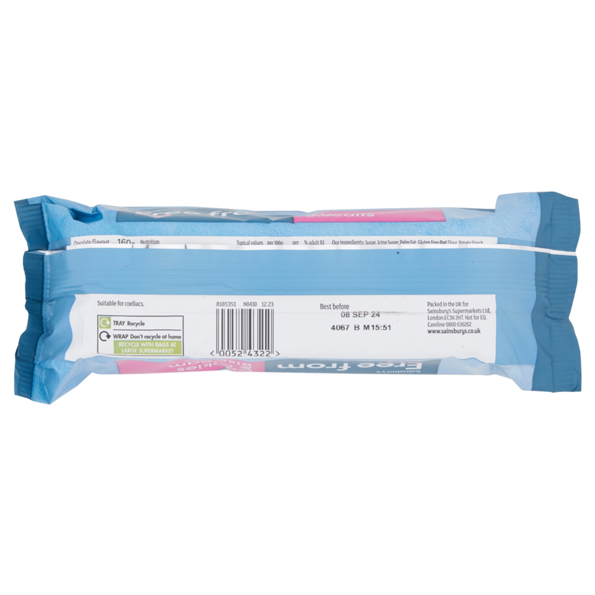 Sainsbury's Free From Cookies & Cream Biscuits