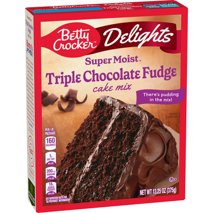 Betty Crocker Triple Chocolate Fudge Cake Mix