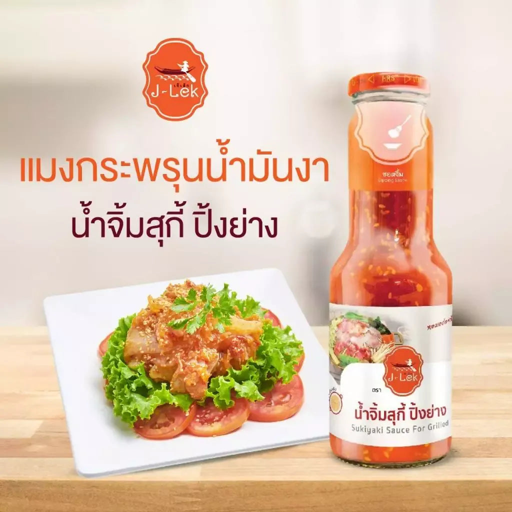 J-lek Jae Lek Sukiyaki Grill Sauce Glass Bottle Bottles 350g x6