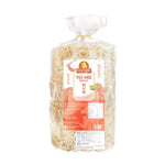 Yeemee Premium Noodles from Singapore, dry grocery product, featuring fresh, fragrant dried noodles in a clear package.