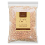 SiamSpice Fried Garlic in a 500g bag, dry grocery product, showing crispy golden fried garlic cloves.