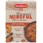 Family Flakes N'Clusters Nut & Seeds grocery product box with mixed nuts and seeds in a colorful package.