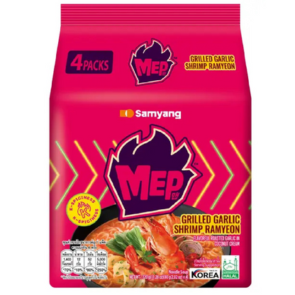 Samyang Mep Grilled Garlic Shrimp Ramyeon