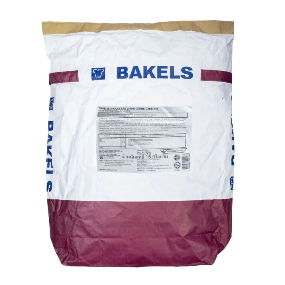 BAKELS Choc Chips Creme Cake Mix 15kg