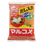 Ikkyu San Marukome Miso 1kg jar, traditional Japanese dry grocery miso paste on a white background