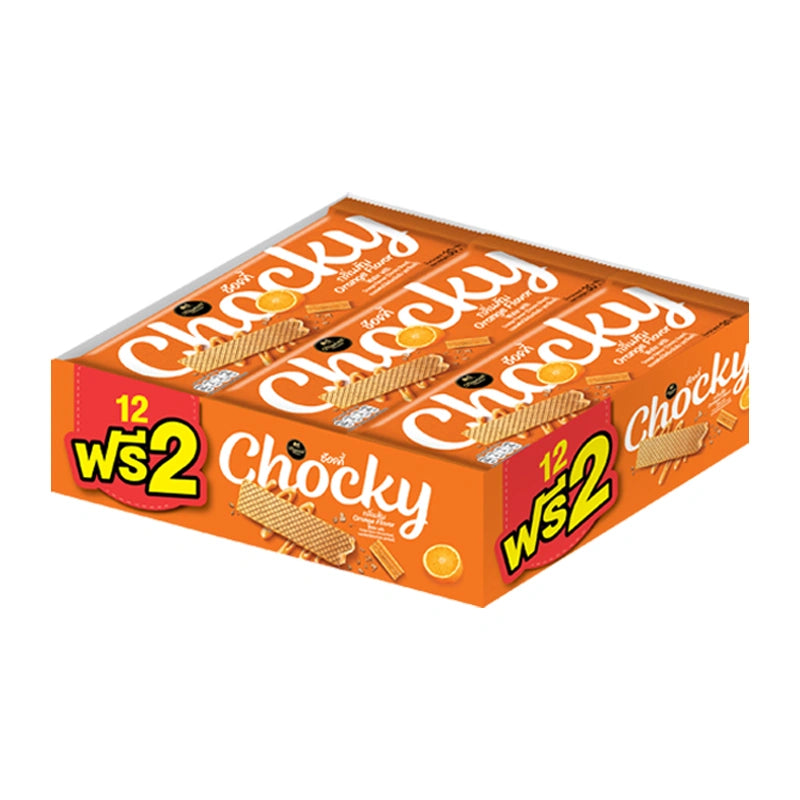 Chocky Wafer Orange 30g x12