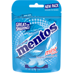 Mentos Resesble Bag Mint confectionery snacks with colorful mint candies in a clear bag, showcasing fresh mint flavor.