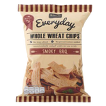 De La Lita BBQ Whole Wheat Chips in a bowl, showing crispy, textured chips with a smoky barbecue seasoning.